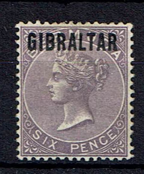 Image of Gibraltar SG 6 MM British Commonwealth Stamp